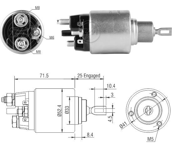 Solenoide Zm SOL-ZM7382