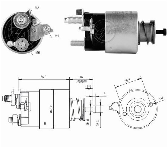 Solenoide Zm SOL-ZM7391