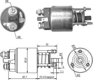 Solenoide Zm SOL-ZM7395