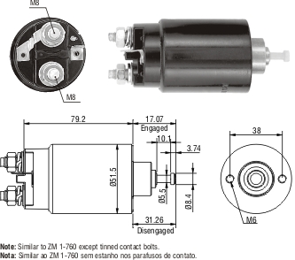 Solenoide Zm SOL-ZM760