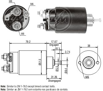 Solenoide Zm SOL-ZM762