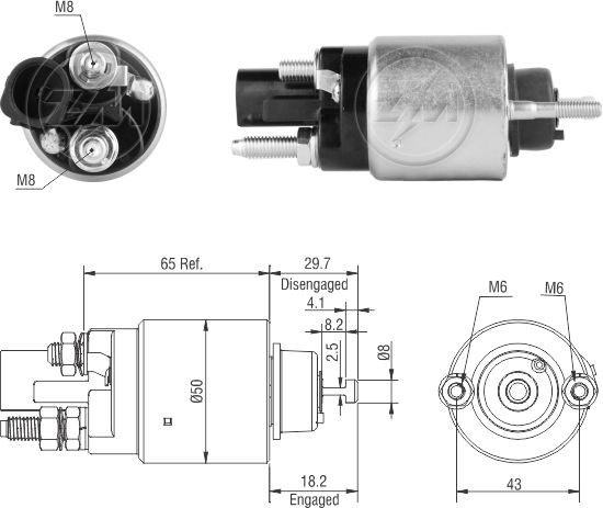 Solenoide Zm SOL-ZM7708