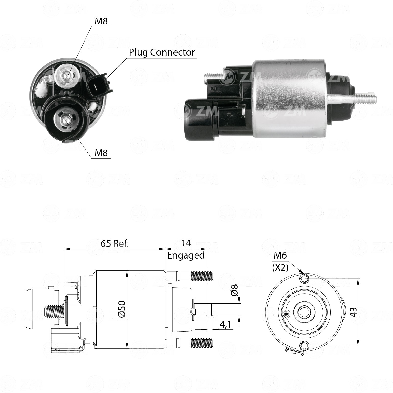 Solenoide Zm SOL-ZM7709