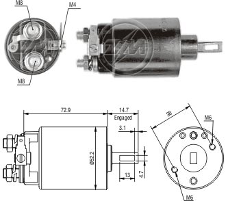 Solenoide Zm SOL-ZM780