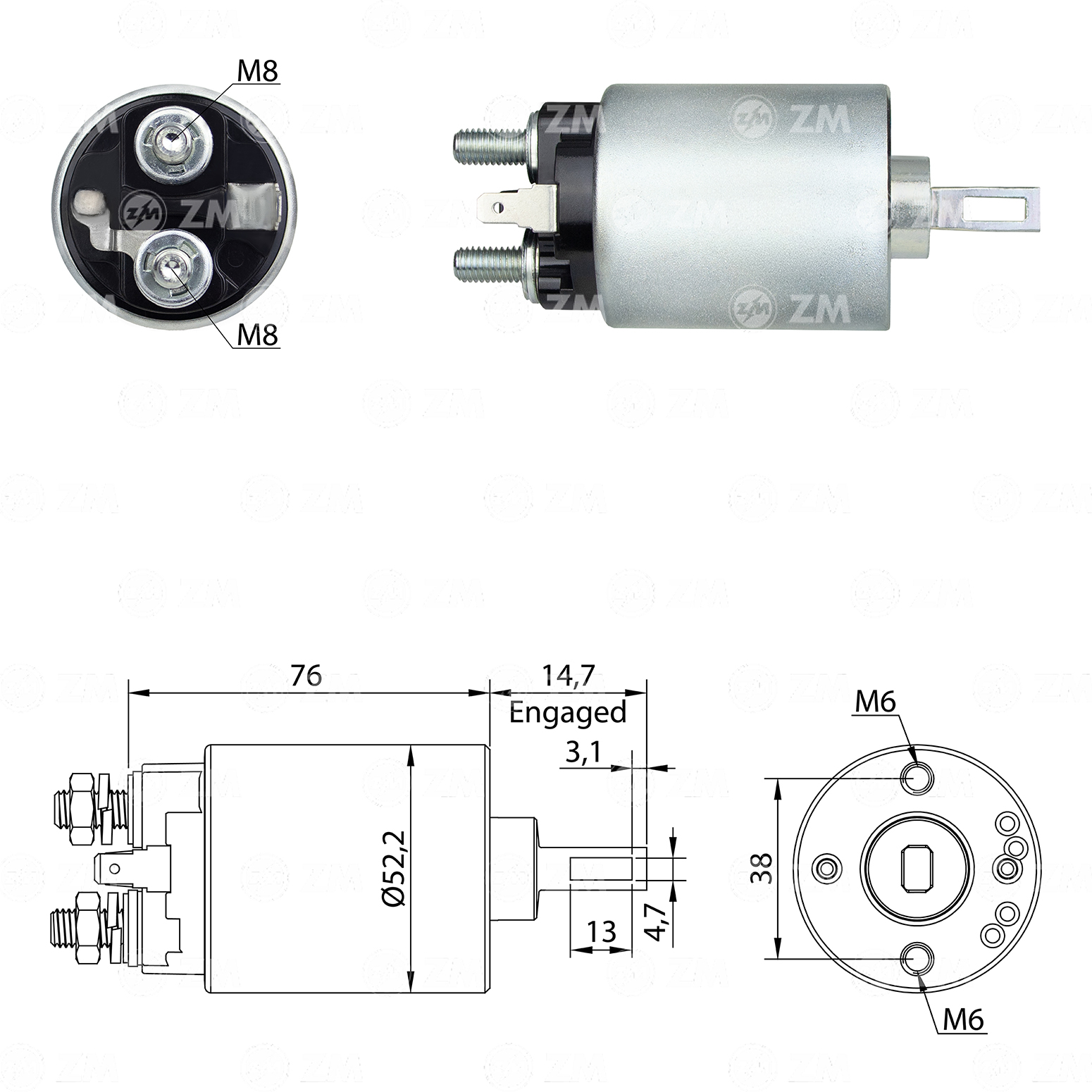 Solenoide Zm SOL-ZM784