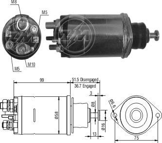 Solenoide Zm SOL-ZM807