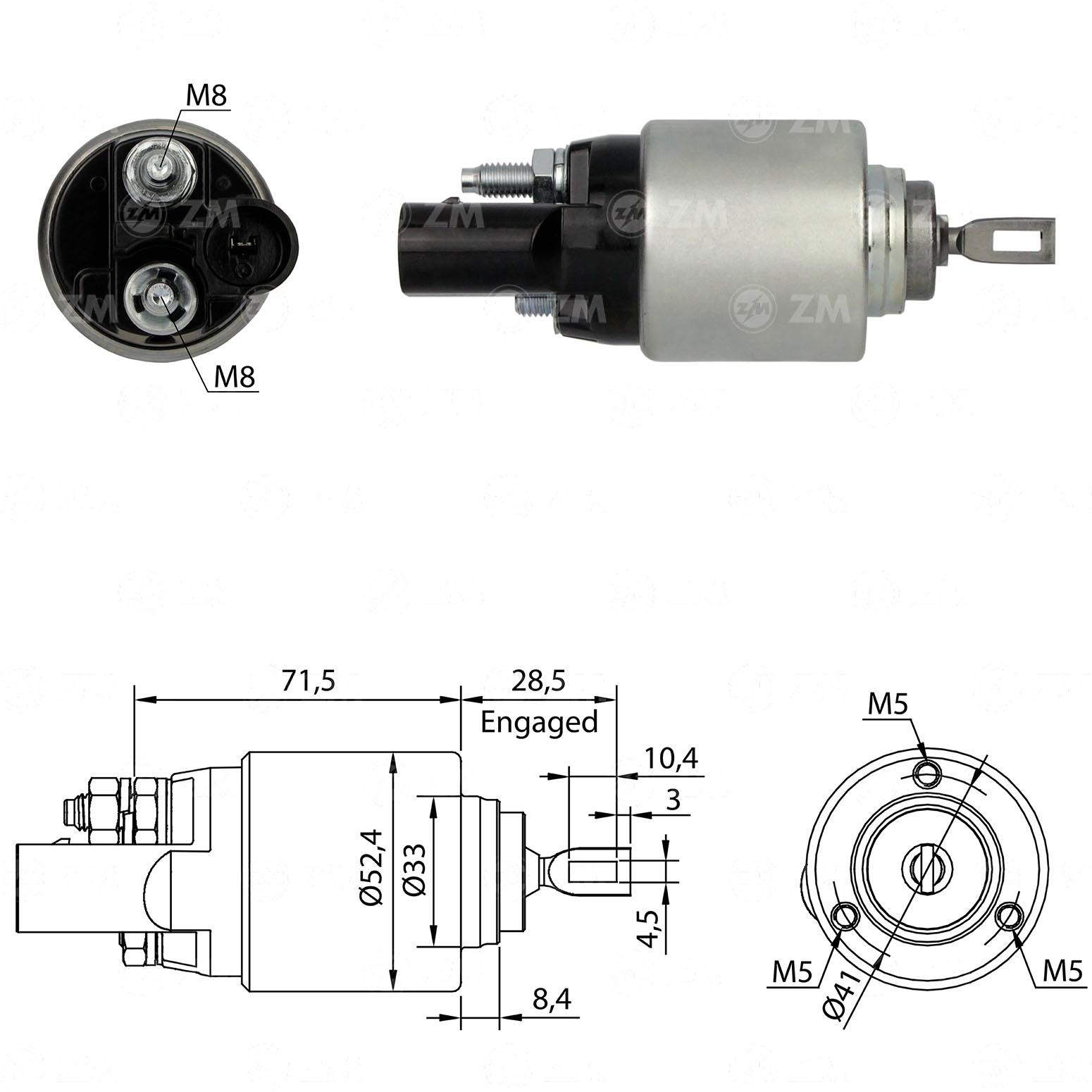 Solenoide Zm SOL-ZM8381