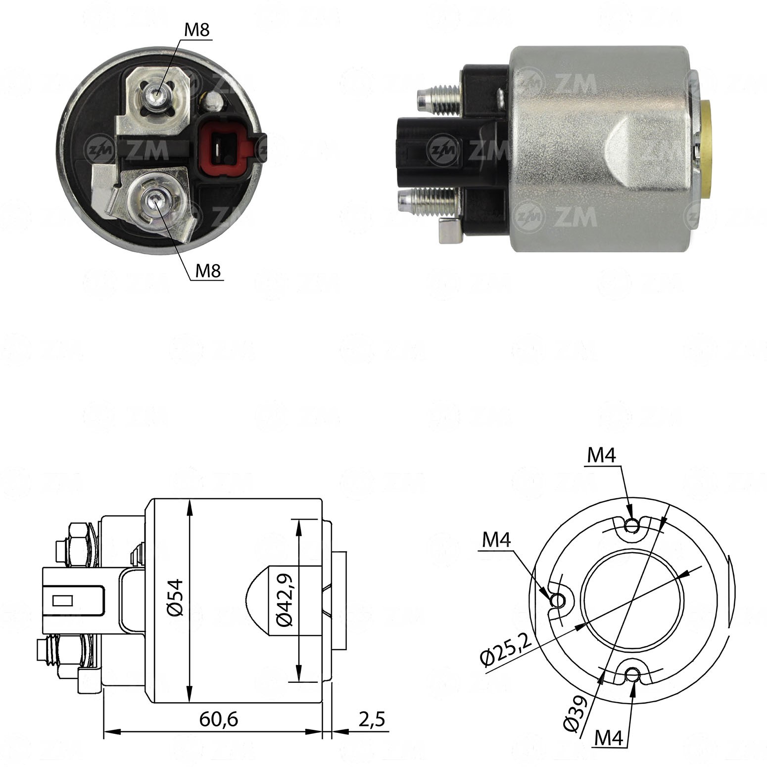 Solenoide Zm SOL-ZM8492