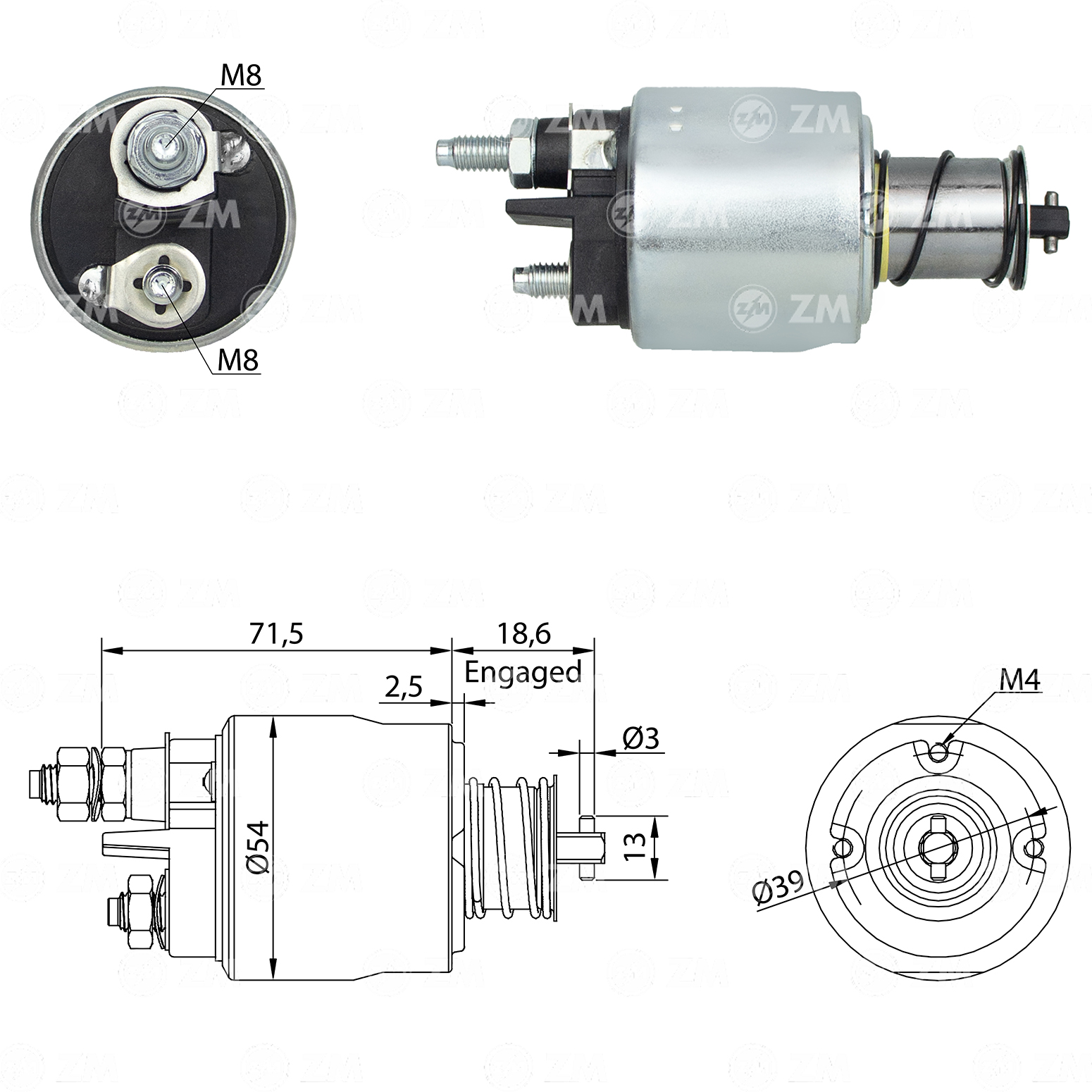 Solenoide Zm SOL-ZM8495