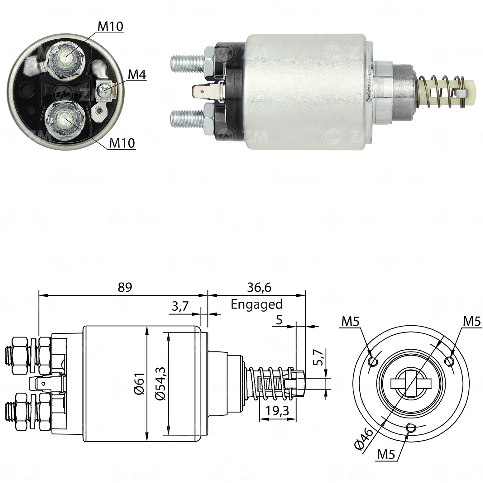 Solenoide Zm SOL-ZM8640