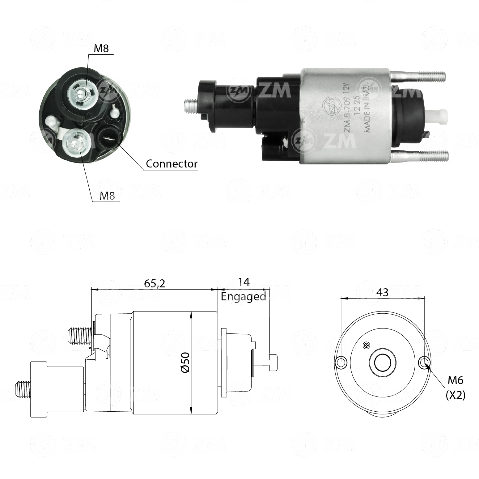 Solenoide Zm SOL-ZM8709