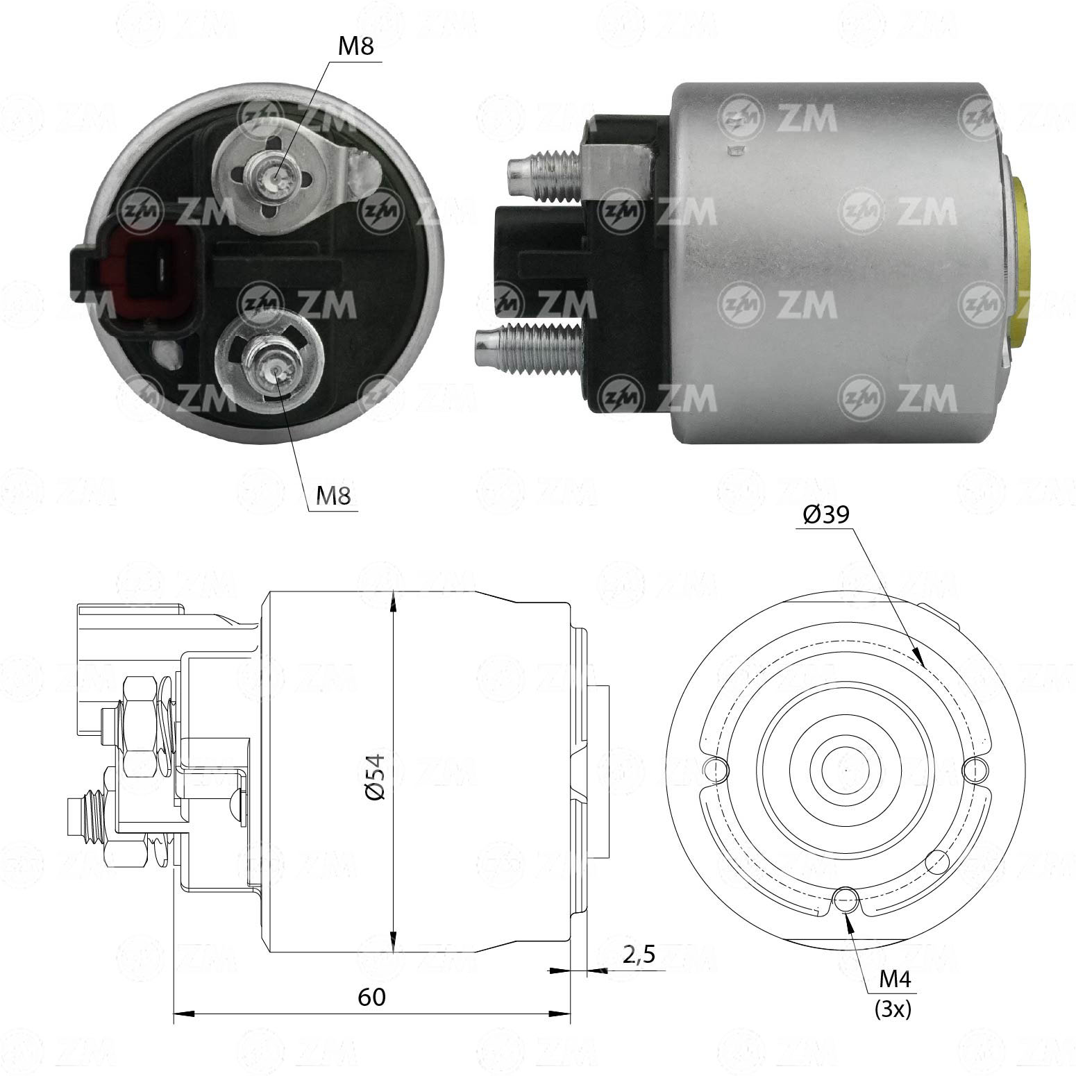 Solenoide Zm SOL-ZM9492