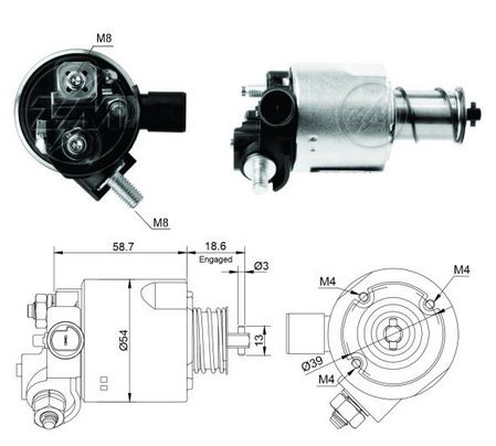 Solenoide Zm SOL-ZM9494