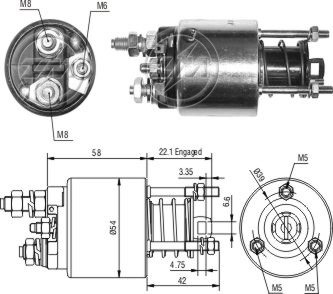 Solenoide Zm SOL-ZM9595