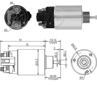 Solenoide Zm SOL-ZM9860